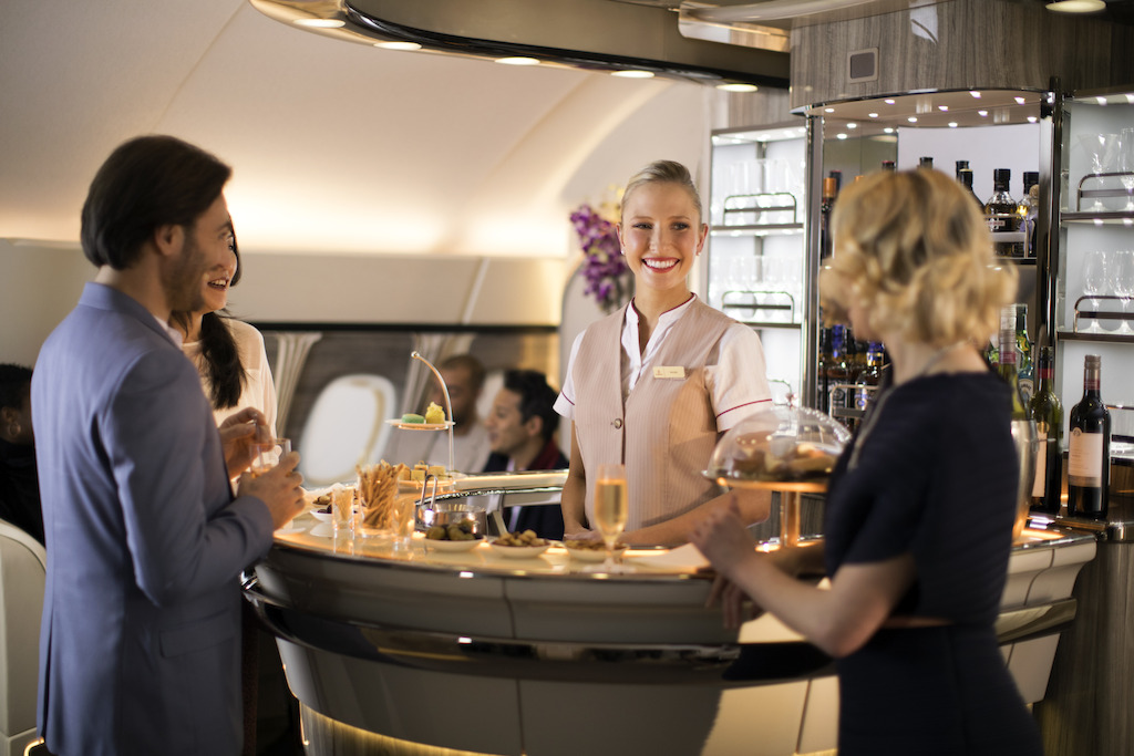 Emirates new A380 lounge