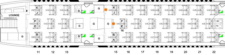 A380 business class seat map